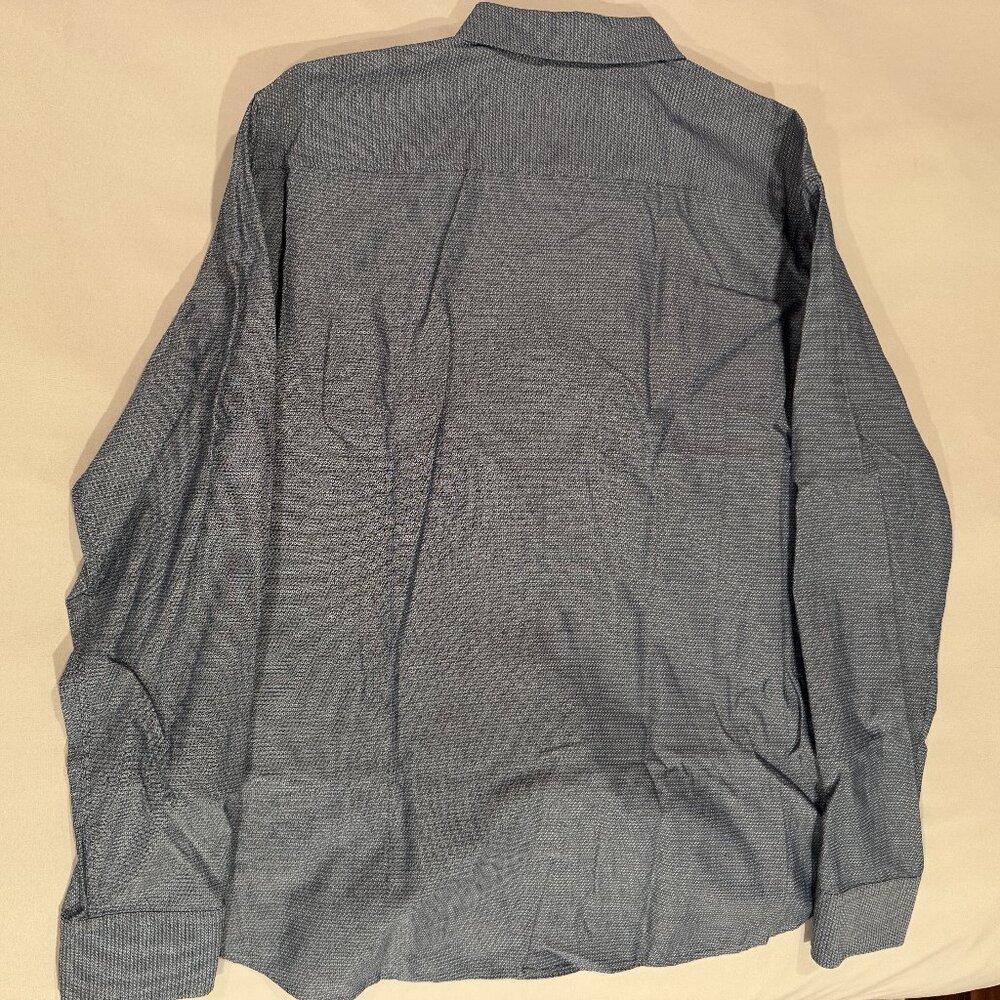 Mens Hugo Boss Blue Birdseye Dress shirt - Picture 3 of 6